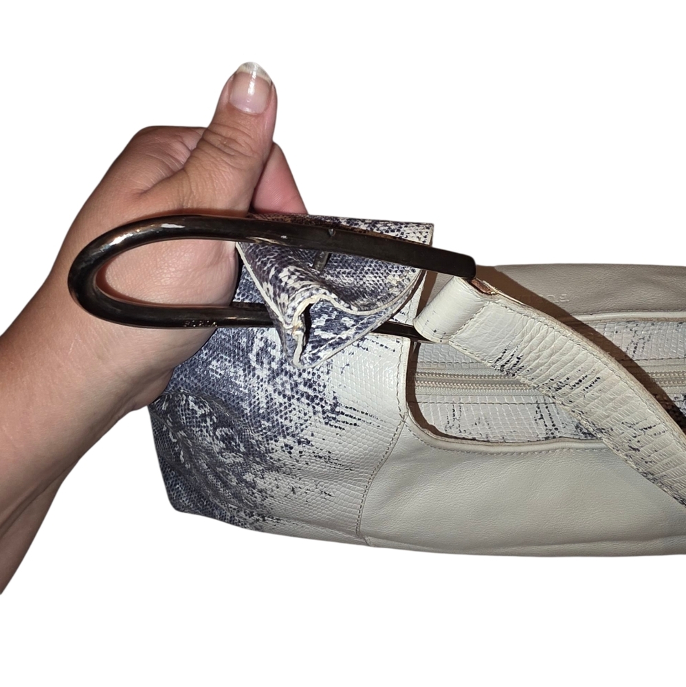 Furla Snake Python Skin Handbag - image 8